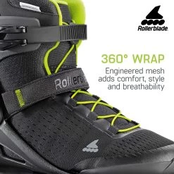 Rollerblade Men's Zetrablade Elite Inline Skates -Sports store 079670001A1 BlackLime DET alt1