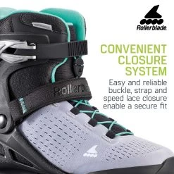 Rollerblade Women's Zetrablade Elite Inline Skates -Sports store 07967100N05 BlackLightBlue DET