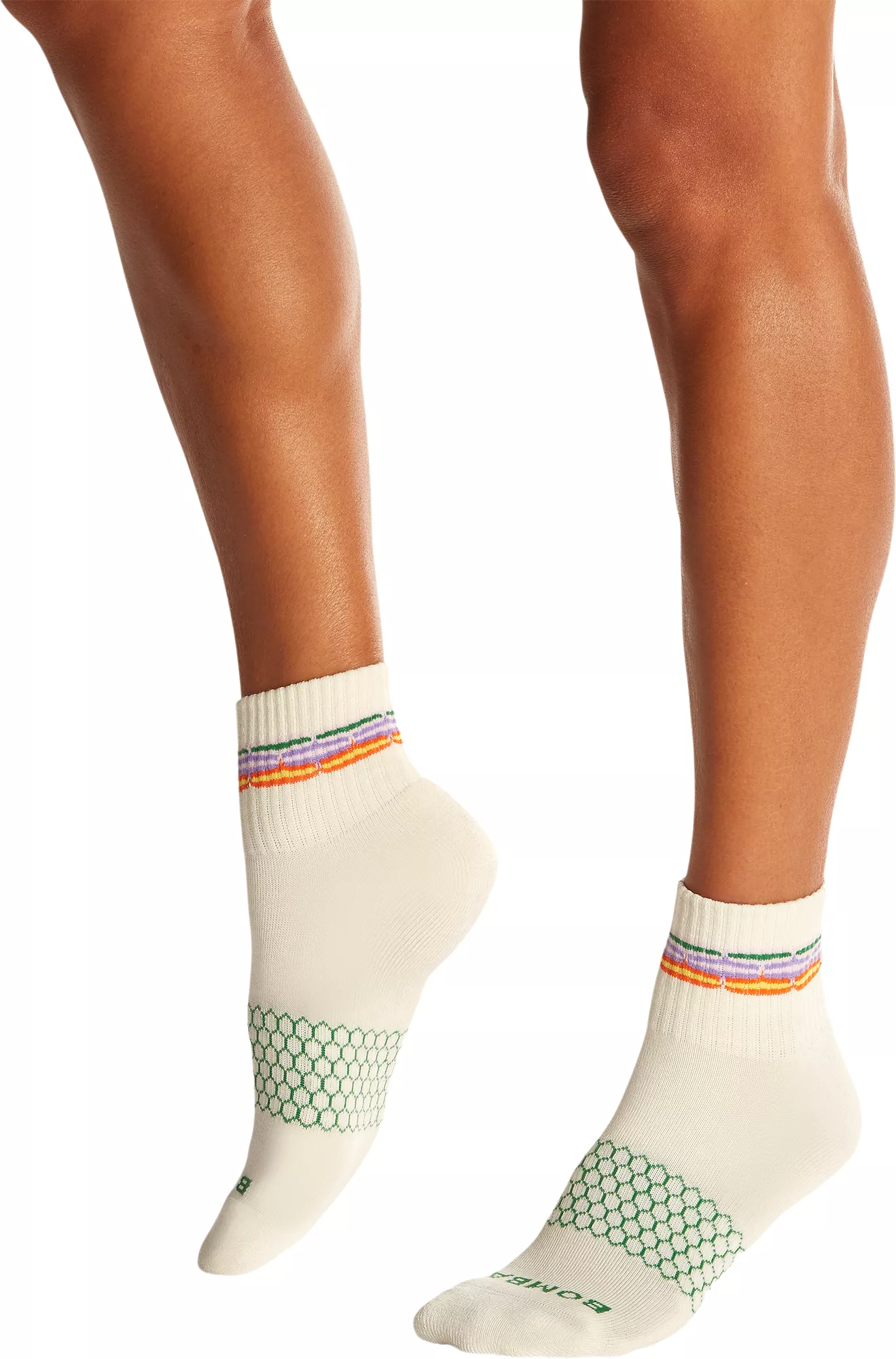 Bombas Women's Sunset Stripe Quarter Socks 6 Bombas Women's Sunset Stripe Quarter Socks - Image 4