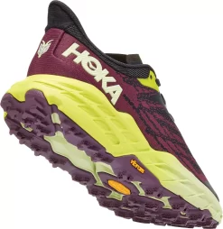 HOKA Women's Speedgoat 5 Trail Running Shoes -Sports store 1123158 BGEPM BlueYellow BCKR alt1