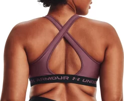 Under Armour Women's Crossback 2.0 Medium Support Sports Bra 10 Under Armour Women's Crossback 2.0 Medium Support Sports Bra -Sports store 1361034 554 AshPlum MODBCK alt2