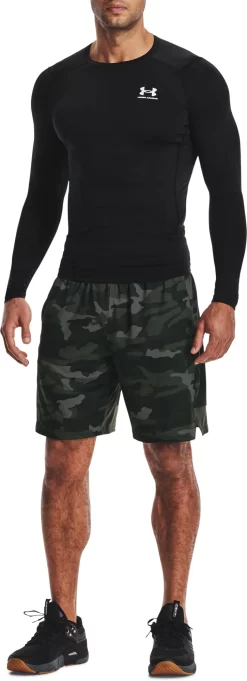 Under Armour Men's HeatGear Compression Long Sleeve Shirt 8 Under Armour Men's HeatGear Compression Long Sleeve Shirt -Sports store 1361524 001 BlackWhite MODDET