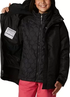 Columbia Girls' Whirlibird II 2-in-1 Jacket 20 Columbia Girls' Whirlibird II 2-in-1 Jacket -Sports store 1801531 013 BlkCracklePrntBlk MODDET alt2