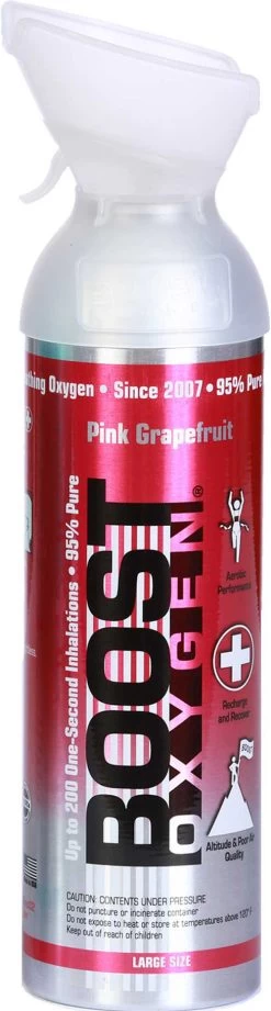 Boost Oxygen 10-Liter Bottle Sports Oxygen Pink Grapefruit