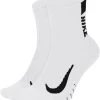 Nike Running Ankle Socks - 2 Packs -Sports store 19NIKUNKMLTPLR2PKAPAA White