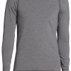 DSG Men's Cold Weather Compression Mock Neck Long Sleeve Shirt -Sports store 19QYFMLSCWCMCKXXXDSG Dark Heather Grey