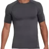 DSG Men's Compression Crew Short Sleeve T-Shirt 1 DSG Men's Compression Crew Short Sleeve T-Shirt -Sports store 19QYFMSSCMPRSSNCRDSG Dark Heather Grey