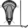 StringKing Women's Complete 2 Pro Offense Metal Lacrosse Stick -Sports store 19SGKWWMNSCMPLT2PLXSG Black Black