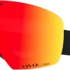 Giro Adult Contour Snow Goggles -Sports store 20GIRACNTRBLCKWMBSSP Black Wordmark Vivid Ember Vivid Infrared
