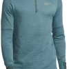 Nike Men's Therma-FIT Repel Element 1/2-Zip Running Long-Sleeve Shirt -Sports store 21NIKMMNKTFRPLLMNAPT Faded Spruce