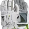 STX Men's Cell V Lacrosse Gloves -Sports store 21STXMCLLVGLVXXXXLXP White