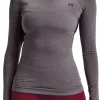 Under Armour Women's Authentics ColdGear Crewneck Pullover 2.0 -Sports store 21UARWTHNTCSCGCRWAPT Charcoal Light Heather