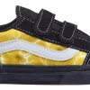 Vans Kids' Toddler Old Skool Shoes -Sports store 21VANYLDSKLYLLWMLKDS Black Yellow