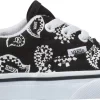 Vans Kids' Toddler Era Shoes -Sports store 21VANYRNVYWHTCHCKBYSA Black Paisley Algiers