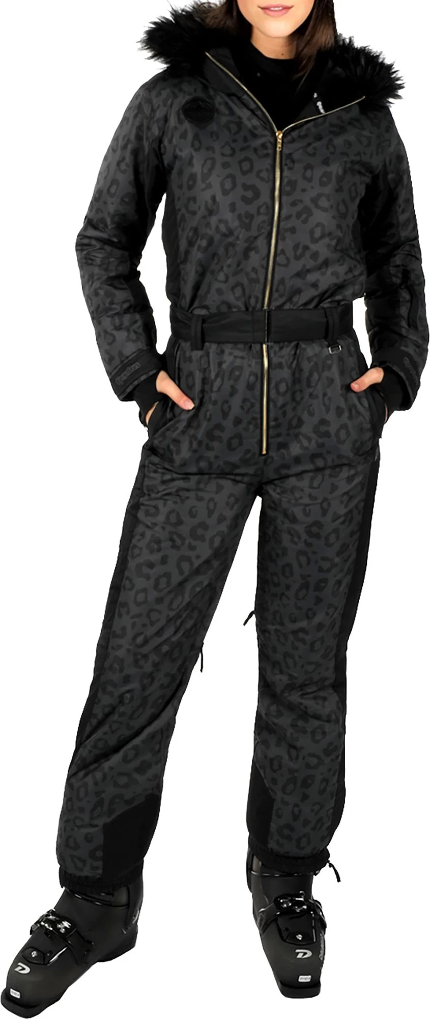 Tipsy Elves Women's Midnight Leopard Snow Suit 3 Tipsy Elves Women's Midnight Leopard Snow Suit