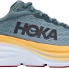 HOKA Men's Bondi 8 Running Shoes -Sports store 22FHQMBND8BLCKWHTMNS GOBLIN BLUE