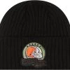 New Era Men's Cleveland Browns Salute To Service Black Knit Beanie