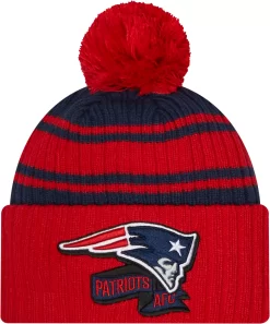 New Era Men's New England Patriots Blue Sideline Sport Knit
