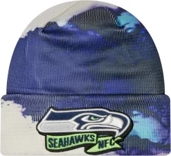 New Era Men's Seattle Seahawks Sideline Ink Navy Knit Hat