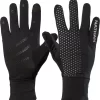 Nathan HyperNight Reflective Gloves 2 Nathan HyperNight Reflective Gloves -Sports store 22NTHUHYPRNGHTRFLGAFA Black Geo Stripe