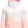 Roxy Girls' Whist Jacket 2 Roxy Girls' Whist Jacket -Sports store 22ROXGGWHSTGRLJKXACC Bright White Splash