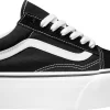 Vans Women's Old Skool Stackform Shoes -Sports store 22VANWLDSKLPLTFRMFTW Black White