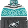 '47 Men's Super Bowl LVII Bound Philadelphia Eagles Motif Knit Beanie -Sports store 2347BMNFLGLSSB57MNFLA