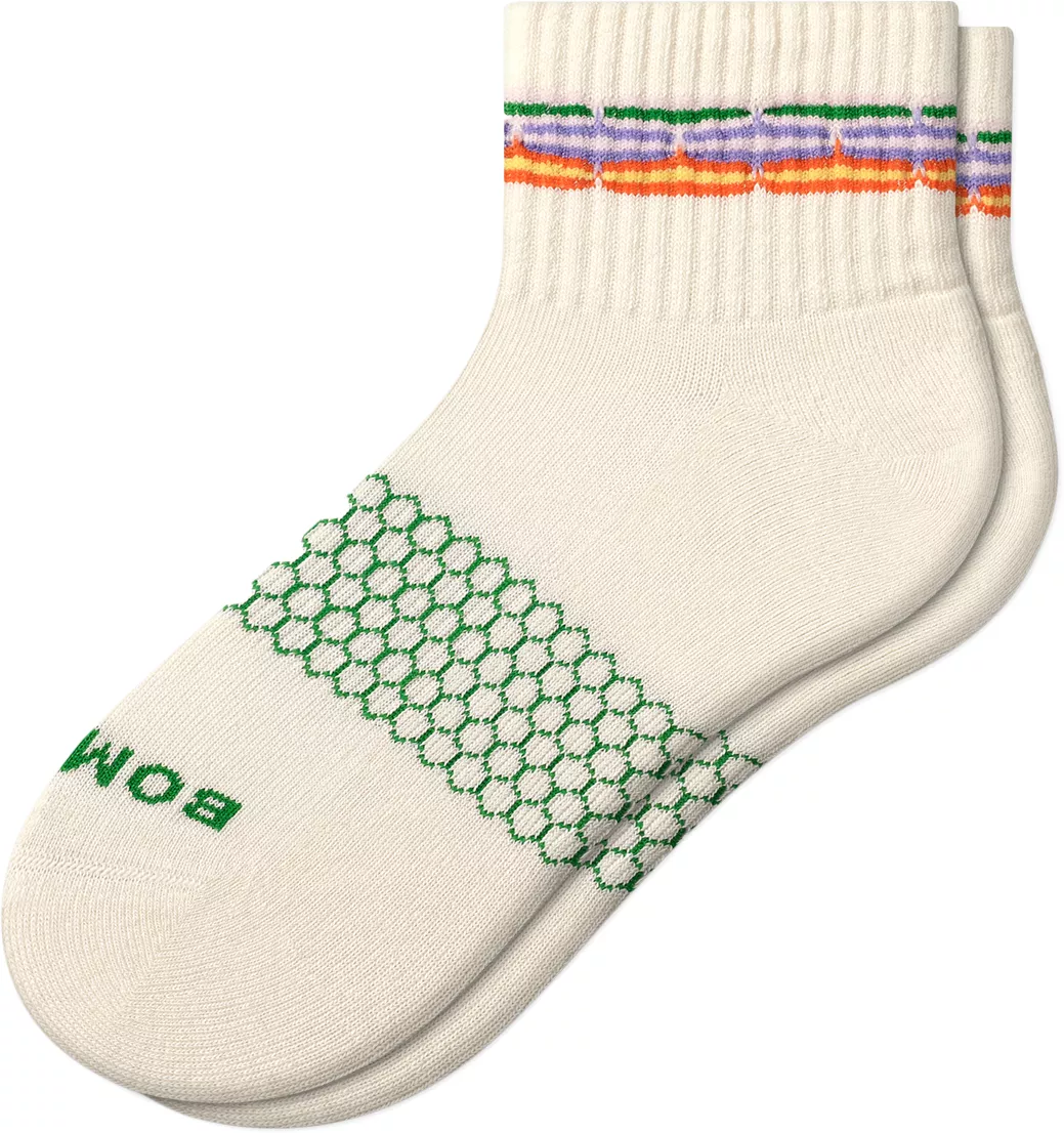 Bombas Women's Sunset Stripe Quarter Socks 3 Bombas Women's Sunset Stripe Quarter Socks