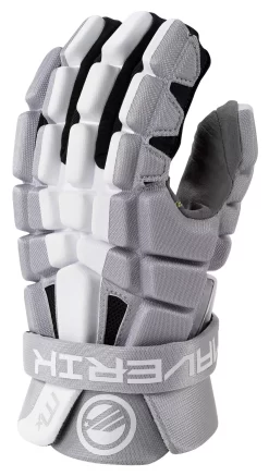 Maverik Men's MX Lacrosse Glove -Sports store 3003401 WhiteGrey BCK
