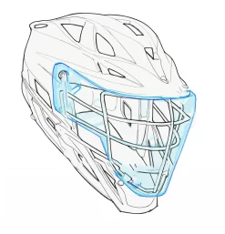 Cascade Adult Field Shield For Lacrosse Helmet 3 Pack -Sports store 5038643 Clear FRTR