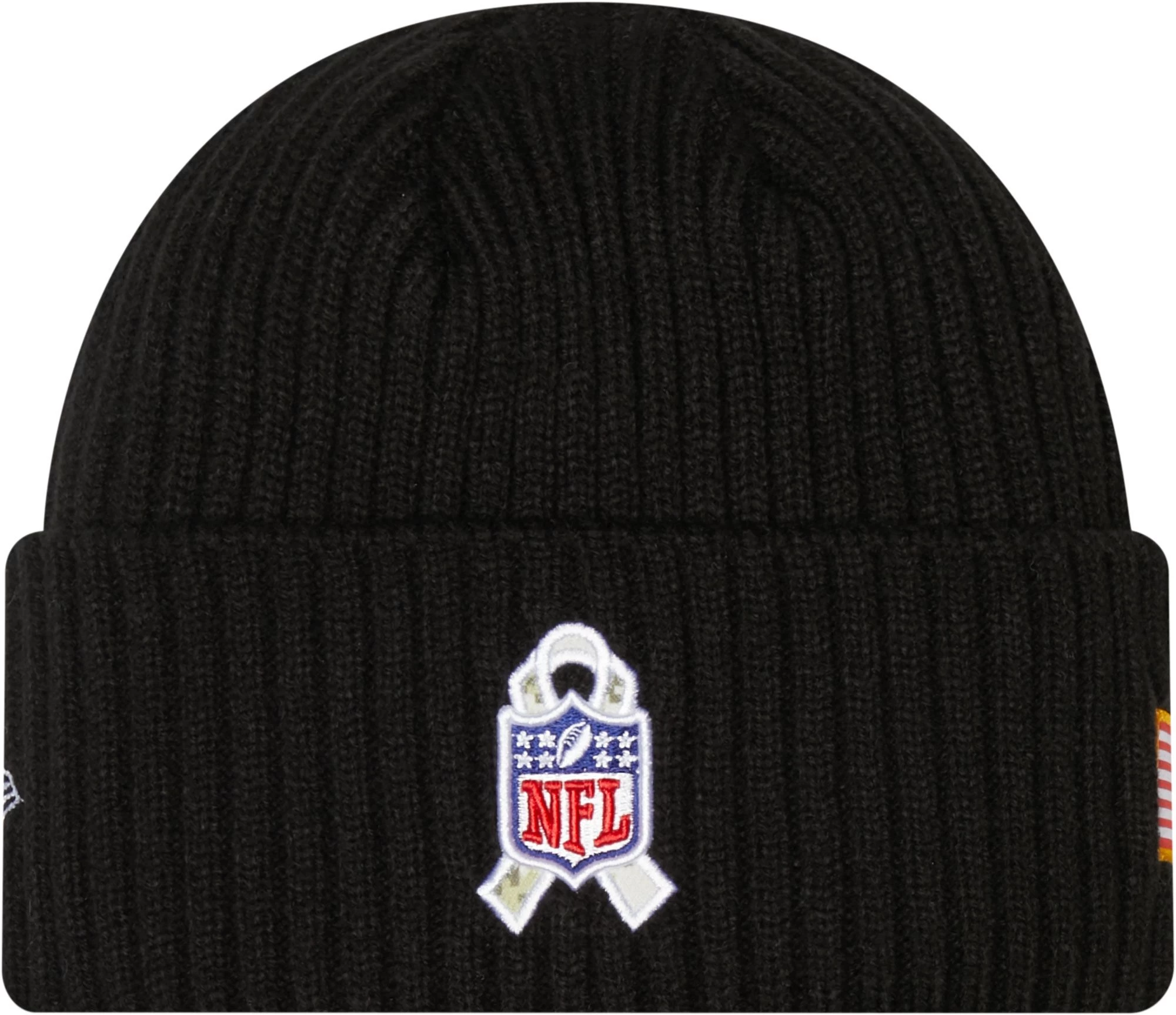 New Era Men's Cleveland Browns Salute To Service Black Knit Beanie 4 New Era Men's Cleveland Browns Salute To Service Black Knit Beanie - Image 2