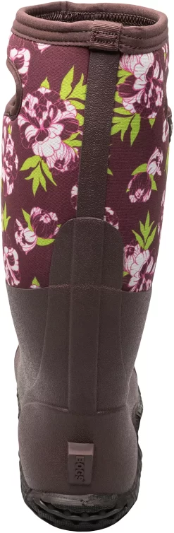 Bogs Women's Mesa Peony Waterproof Boots -Sports store 72862 BUR Burgundy BCK