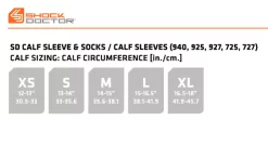 Shock Doctor Elite SVR Recovery Compression Calf Sleeves 5 Shock Doctor Elite SVR Recovery Compression Calf Sleeves -Sports store 925X 9250131 Black DET
