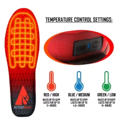 ActionHeat Adult Rechargeable Heated Insoles -Sports store AH INS LI 01 Black TEC alt3