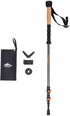 Cascade Mountain Tech Aluminum Monopod Trekking Poles 12 Cascade Mountain Tech Aluminum Monopod Trekking Poles -Sports store ALMMONOPD TPALQLMONOR GreyOrange DET alt1