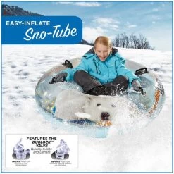 Aqua Leisure Sno 3D Polar Bear Snow Tube -Sports store AXT20750TPB Multi DET alt1