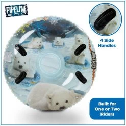Aqua Leisure Sno 3D Polar Bear Snow Tube -Sports store AXT20750TPB Multi DET alt2