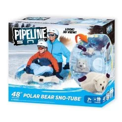 Aqua Leisure Sno 3D Polar Bear Snow Tube -Sports store AXT20750TPB Multi PKG