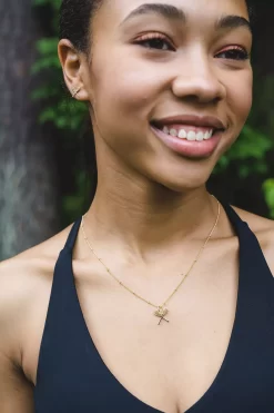 Chelsea Charles Women's Sport Lacrosse Necklace And Earrings Gift Set 9 Chelsea Charles Women's Sport Lacrosse Necklace And Earrings Gift Set -Sports store CCS LAC G NE Gold DET alt1