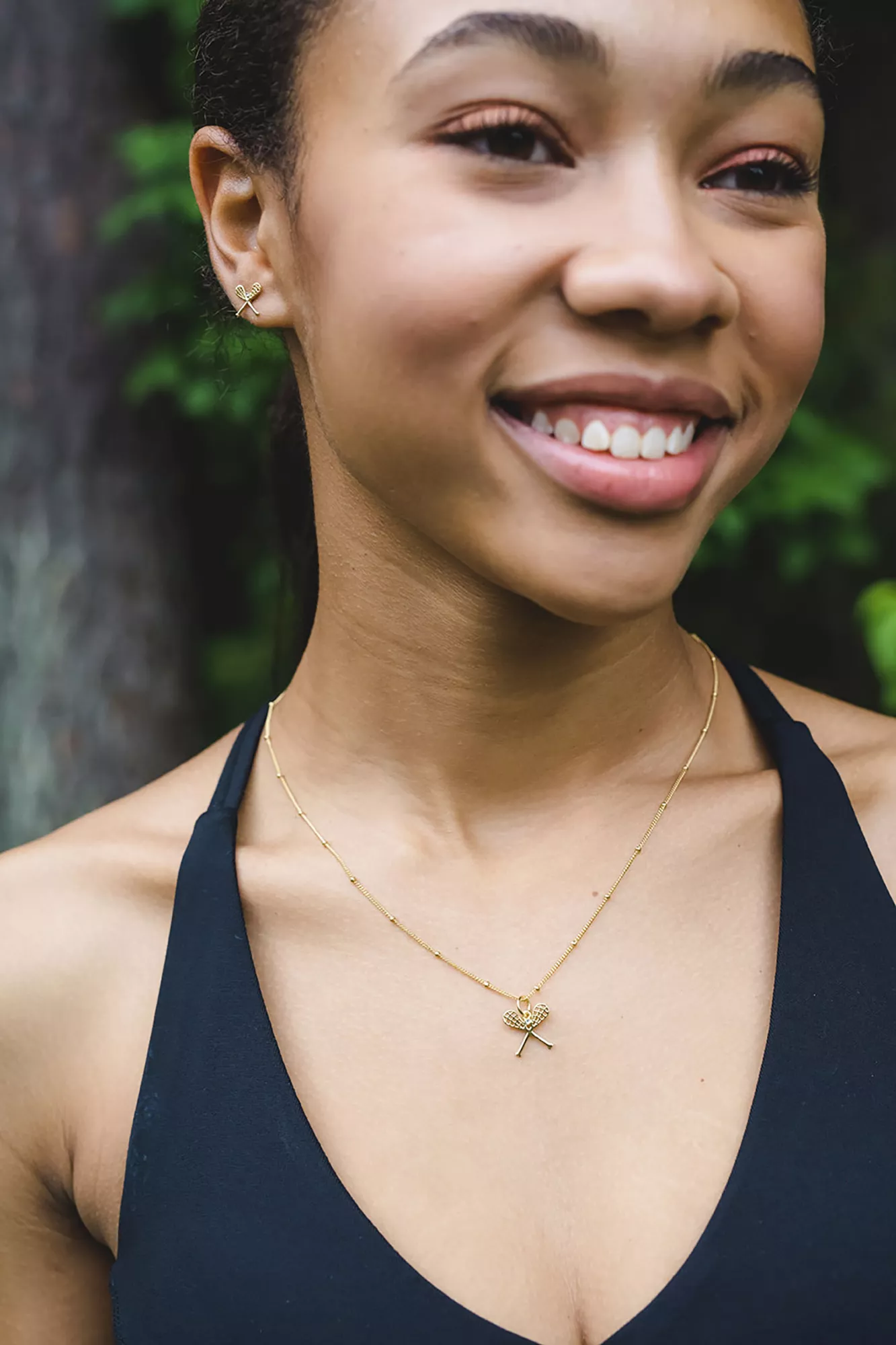 Chelsea Charles Women's Sport Lacrosse Necklace And Earrings Gift Set 5 Chelsea Charles Women's Sport Lacrosse Necklace And Earrings Gift Set - Image 3