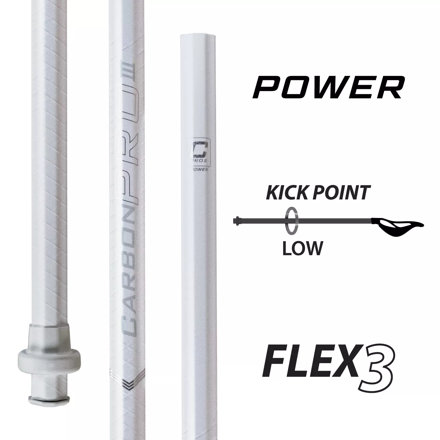 ECD Carbon Pro 3.0 Lacrosse Power Shaft 4 ECD Carbon Pro 3.0 Lacrosse Power Shaft - Image 2