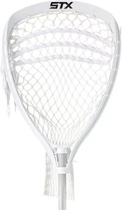 STX Shield 100 On 6000 Lacrosse Goalie Stick -Sports store CSSH106000 WhiteWhitePlatinum FRT