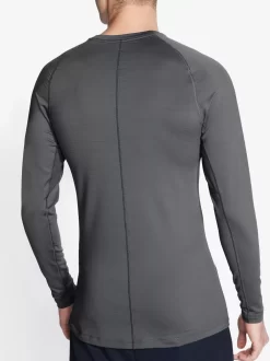 Nike Men's Pro Warm Long Sleeve Shirt -Sports store CU6740 068 IronGreyBlack MODBCK