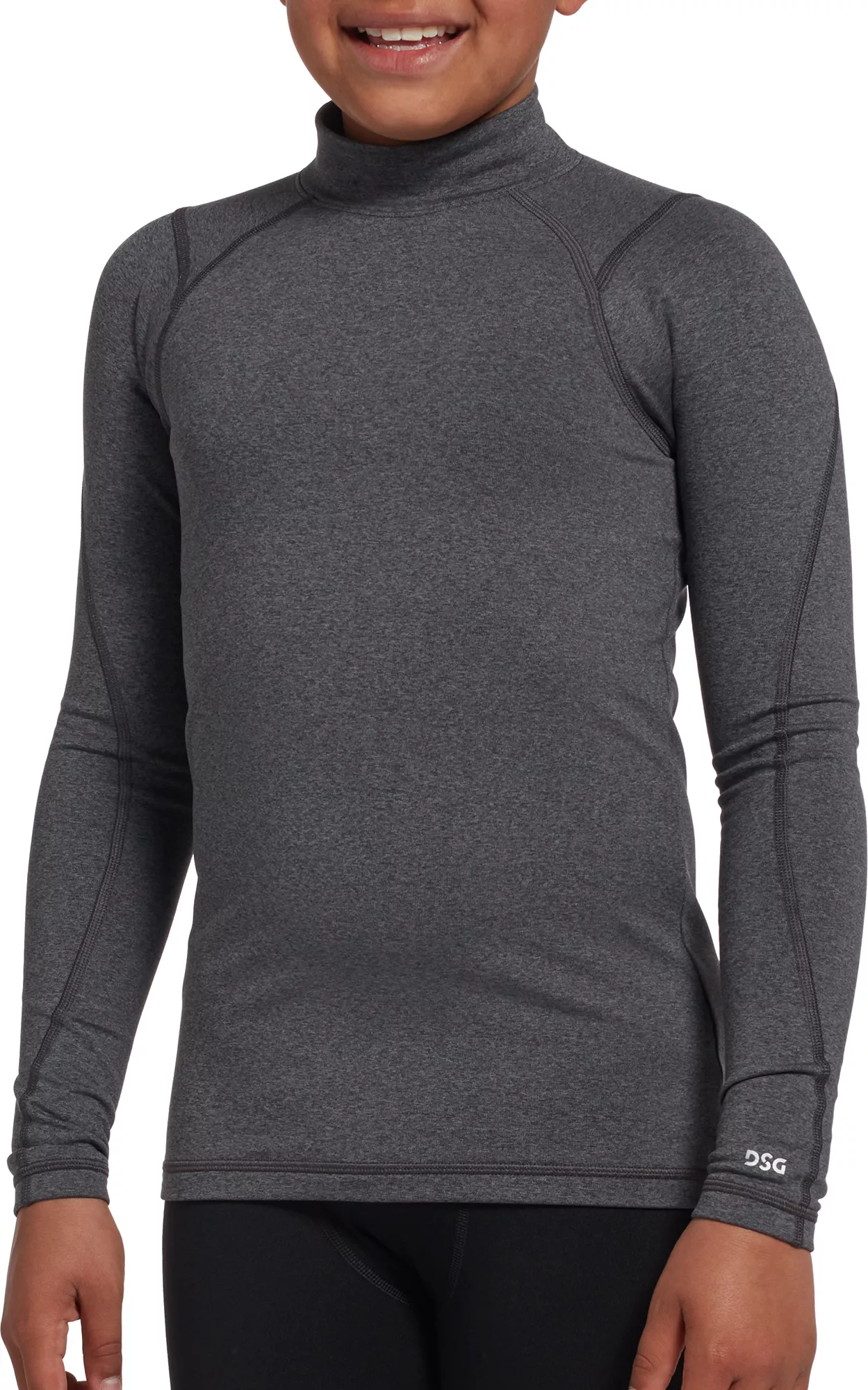 DSG Boys' Cold Weather Compression Mock Neck Long Sleeve Shirt 8 DSG Boys' Cold Weather Compression Mock Neck Long Sleeve Shirt - Image 6