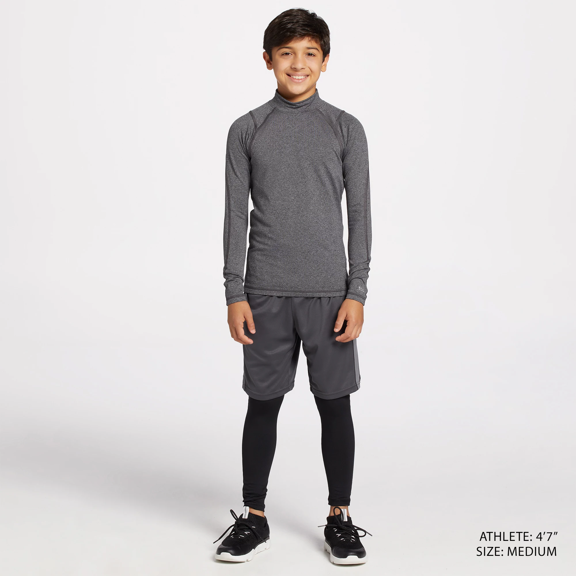 DSG Boys' Cold Weather Compression Mock Neck Long Sleeve Shirt 5 DSG Boys' Cold Weather Compression Mock Neck Long Sleeve Shirt - Image 3