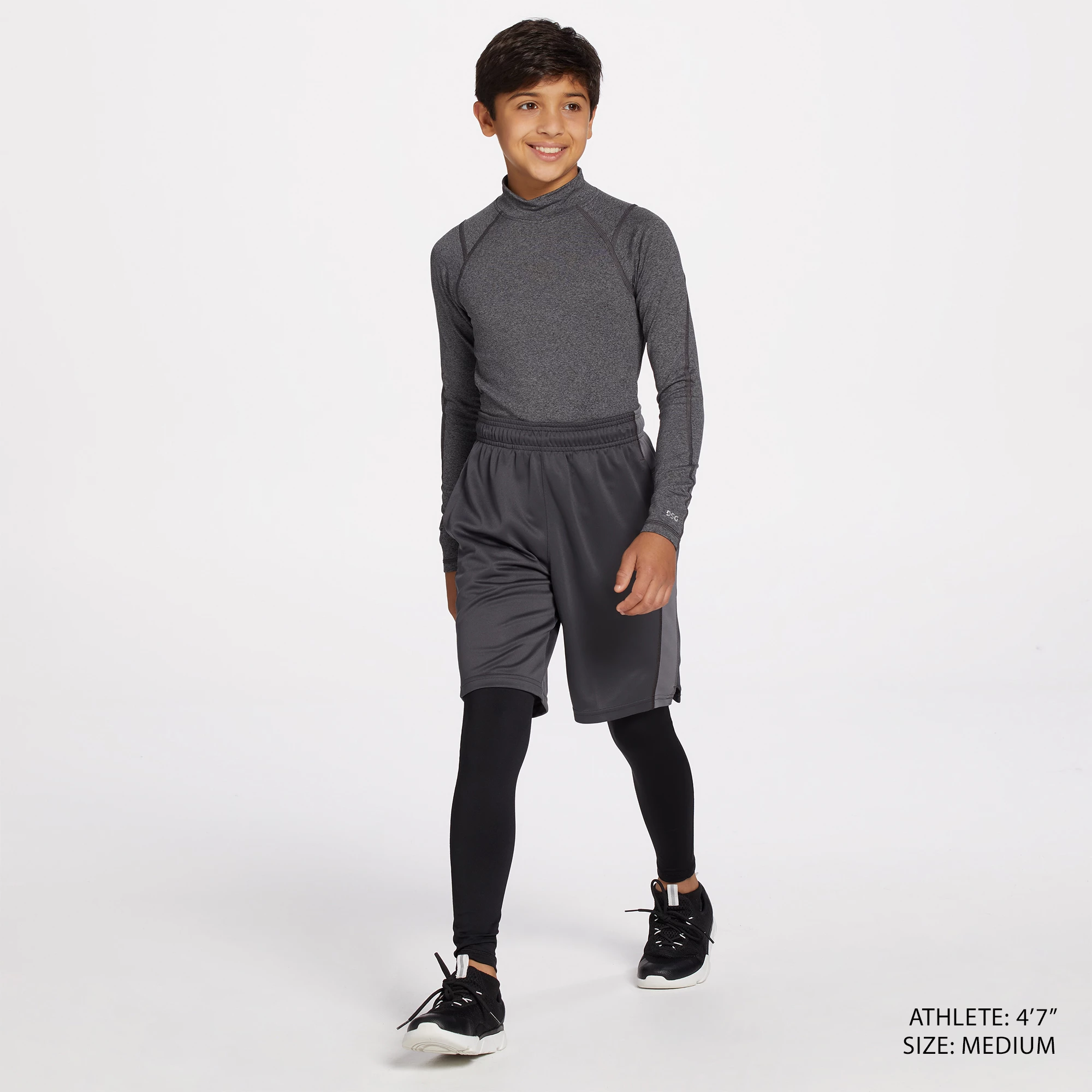 DSG Boys' Cold Weather Compression Mock Neck Long Sleeve Shirt 4 DSG Boys' Cold Weather Compression Mock Neck Long Sleeve Shirt - Image 2