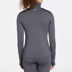 DSG Women's Cold Weather Compression Turtle Neck Shirt -Sports store DAW22602 CarbonGrey MODBCK