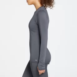 DSG Women's Cold Weather Compression Long Sleeve Shirt -Sports store DAW39603 CarbonGrey MODSDE