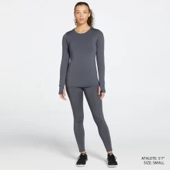DSG Women's Cold Weather Compression Long Sleeve Shirt -Sports store DAW39603 CarbonGrey MODSTLAD