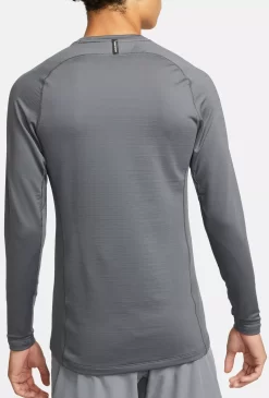 Nike Pro Men's Long-Sleeve Crew -Sports store DQ5448 068 IronGreyBlack MODBCK 1